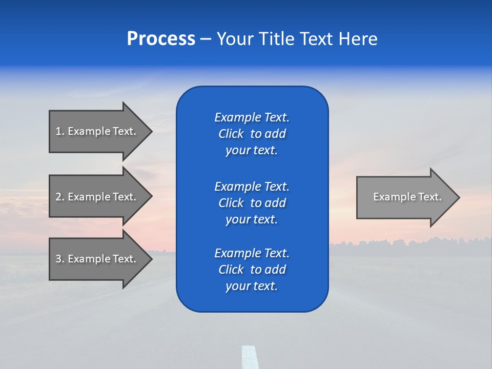 Sun Landscape Nowhere PowerPoint Template