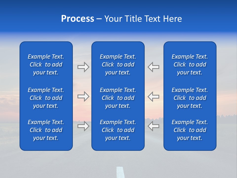 Sun Landscape Nowhere PowerPoint Template