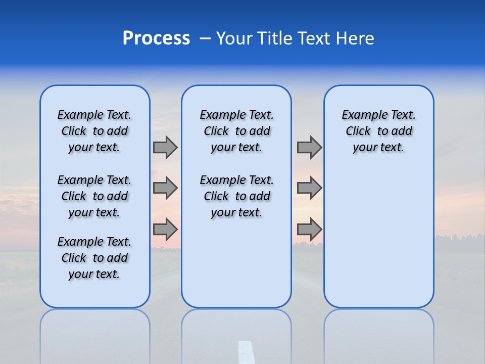 Sun Landscape Nowhere PowerPoint Template
