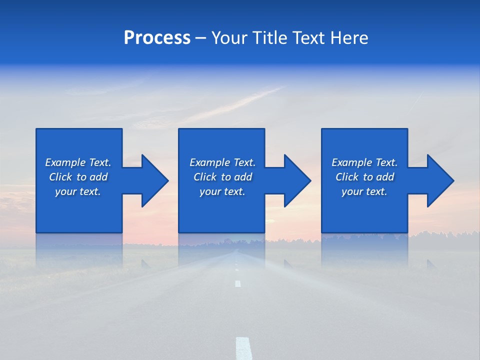 Sun Landscape Nowhere PowerPoint Template