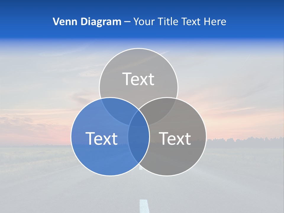 Sun Landscape Nowhere PowerPoint Template