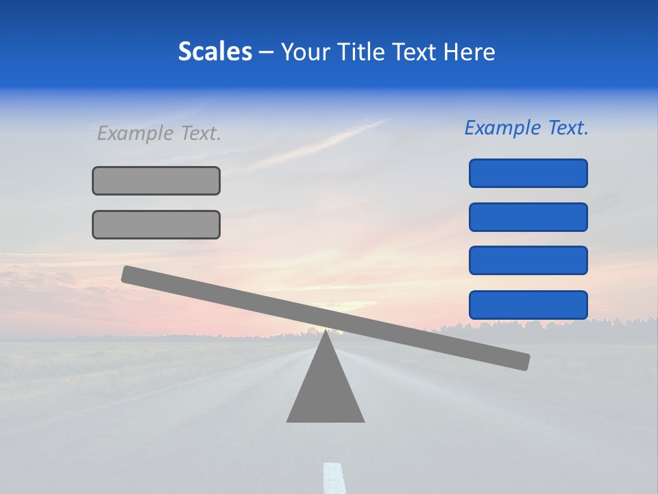 Sun Landscape Nowhere PowerPoint Template