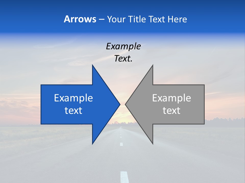 Sun Landscape Nowhere PowerPoint Template