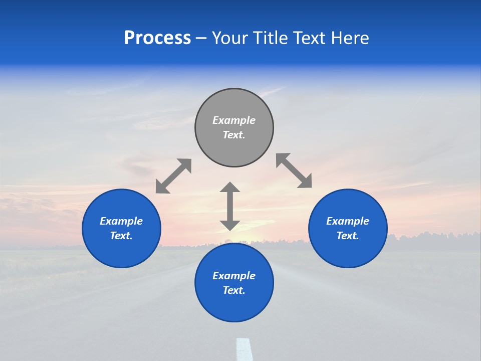 Sun Landscape Nowhere PowerPoint Template