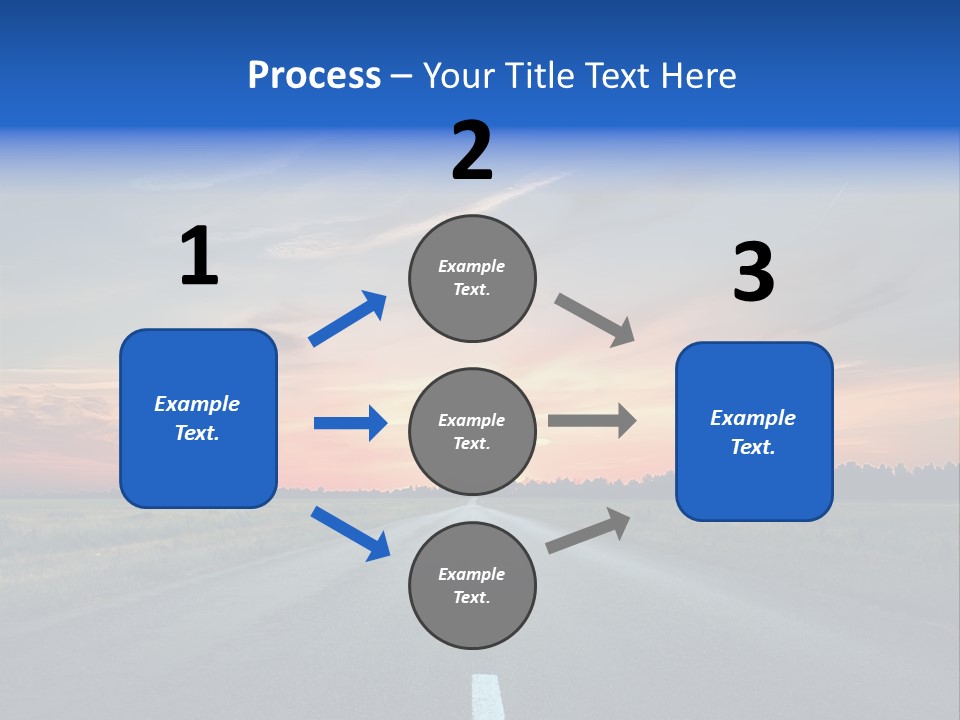 Sun Landscape Nowhere PowerPoint Template
