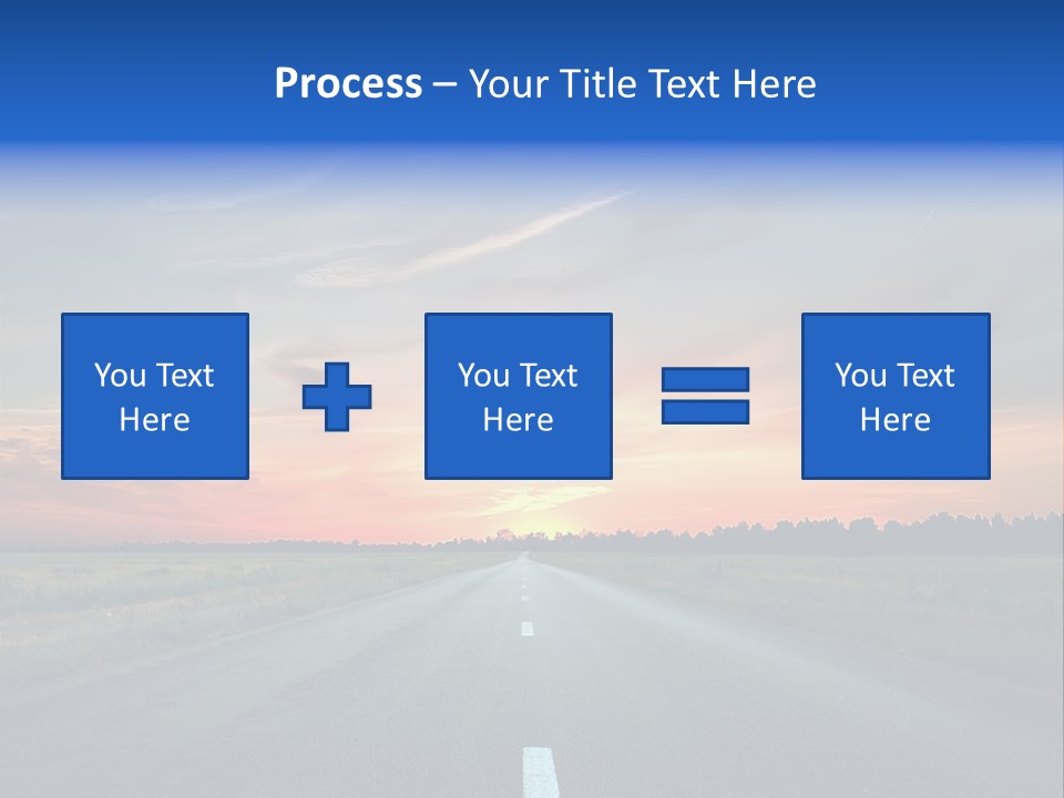 Sun Landscape Nowhere PowerPoint Template