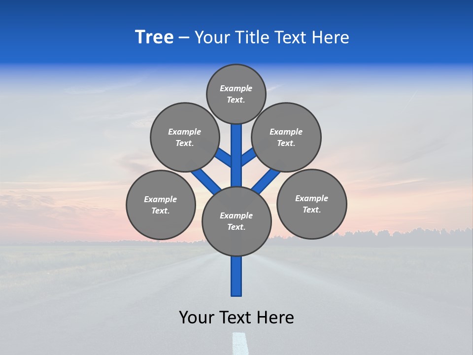 Sun Landscape Nowhere PowerPoint Template