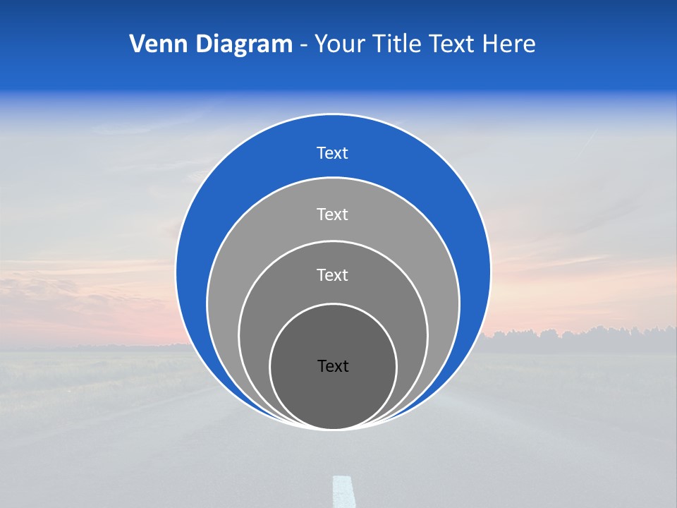 Sun Landscape Nowhere PowerPoint Template