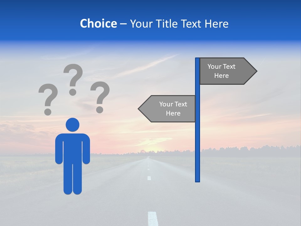 Sun Landscape Nowhere PowerPoint Template