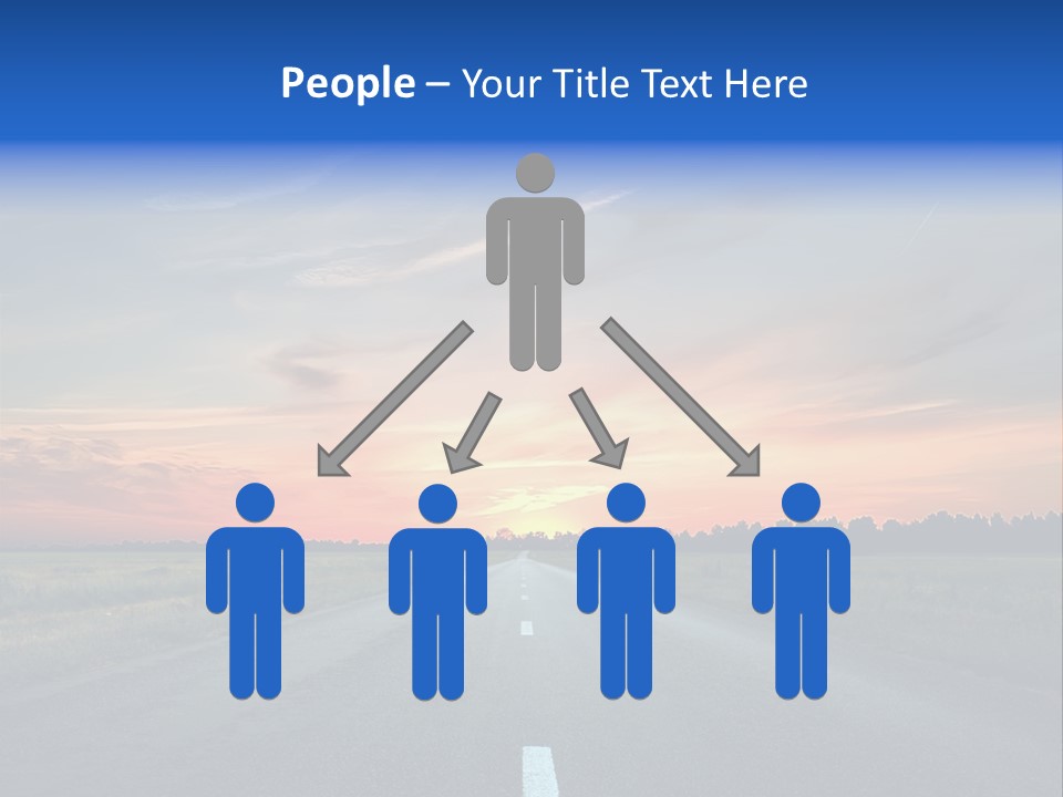 Sun Landscape Nowhere PowerPoint Template