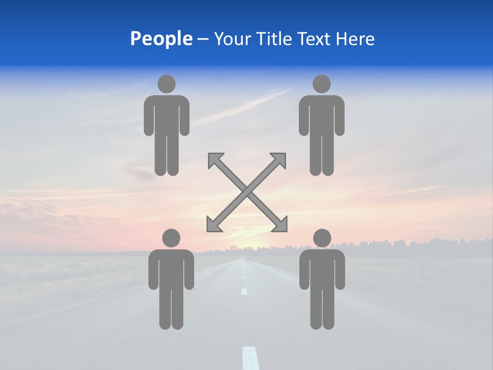 Sun Landscape Nowhere PowerPoint Template