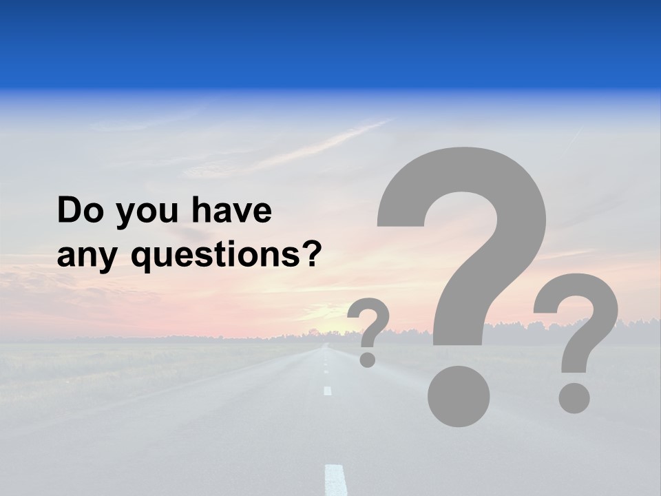 Sun Landscape Nowhere PowerPoint Template