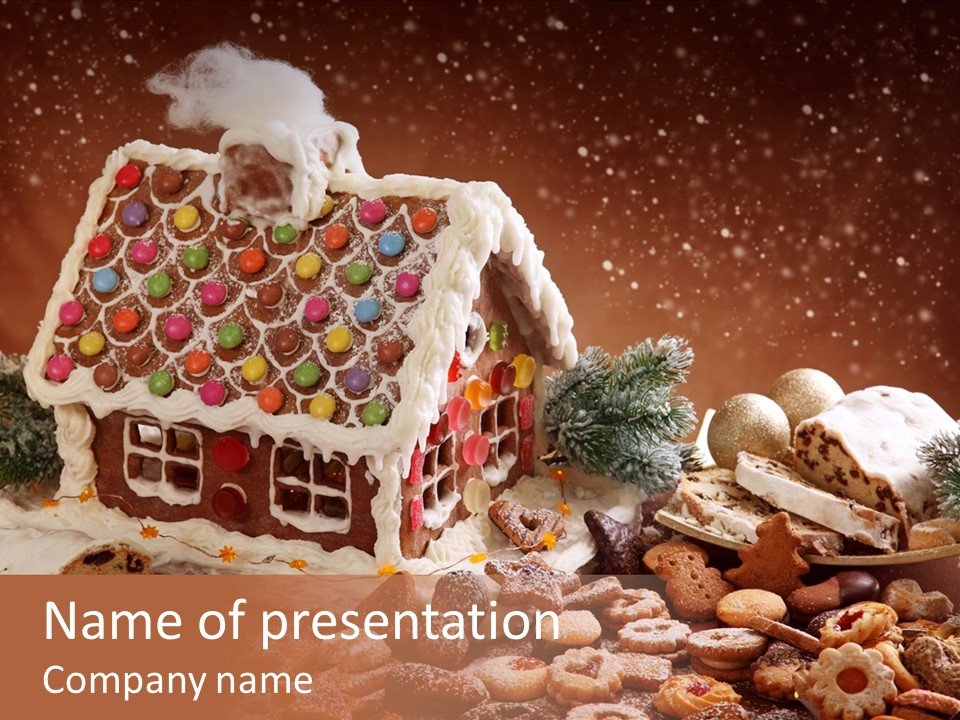 Winter Childhood Dark PowerPoint Template