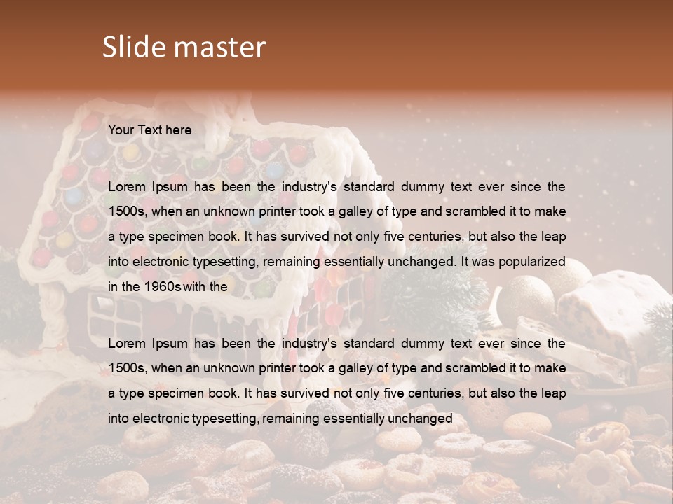 Winter Childhood Dark PowerPoint Template