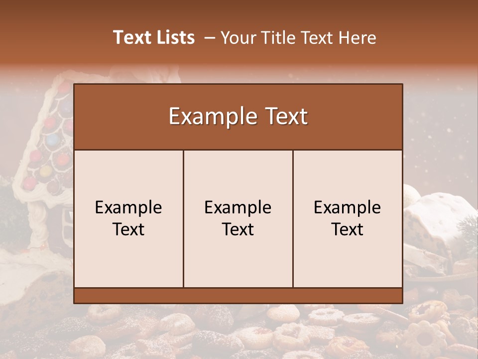 Winter Childhood Dark PowerPoint Template