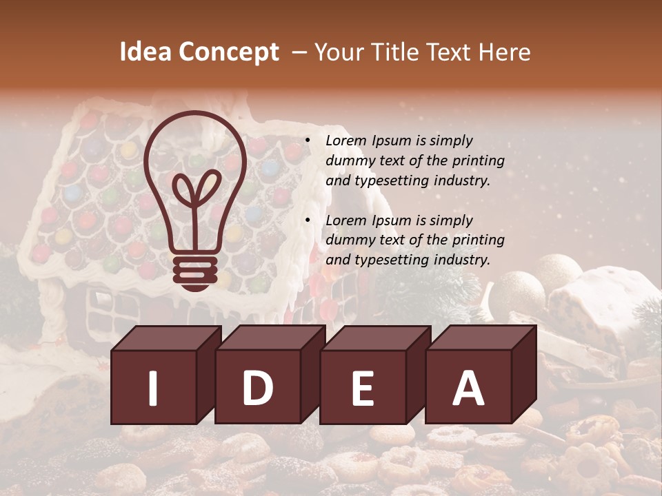 Winter Childhood Dark PowerPoint Template