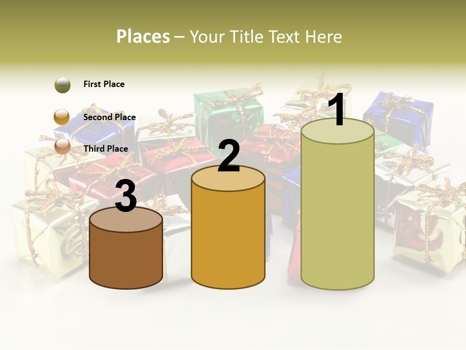 Box Congratulation Render PowerPoint Template