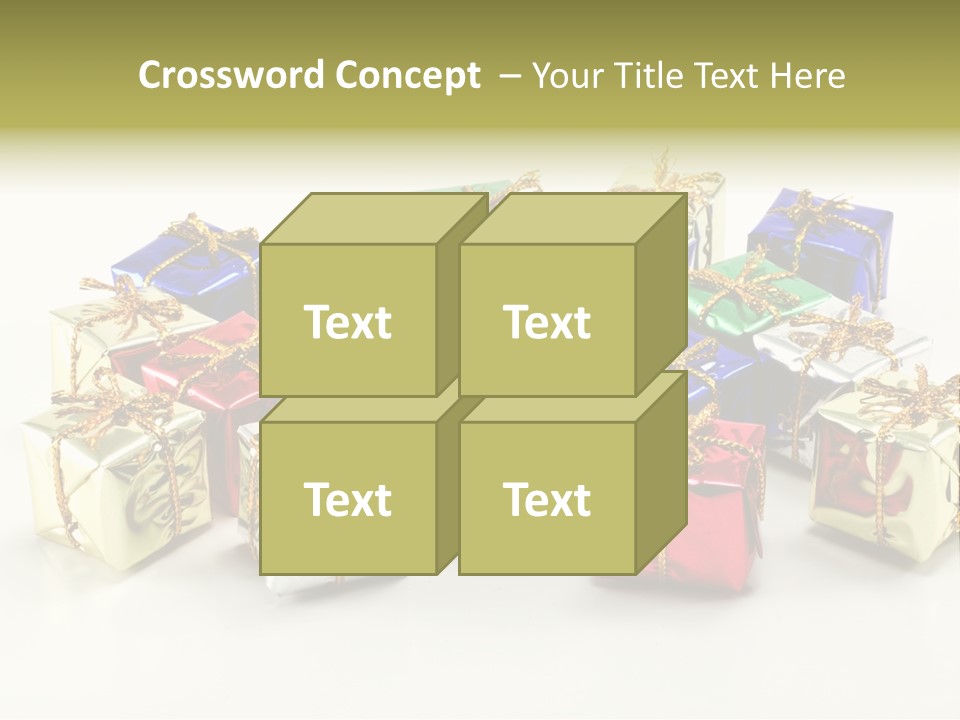 Box Congratulation Render PowerPoint Template