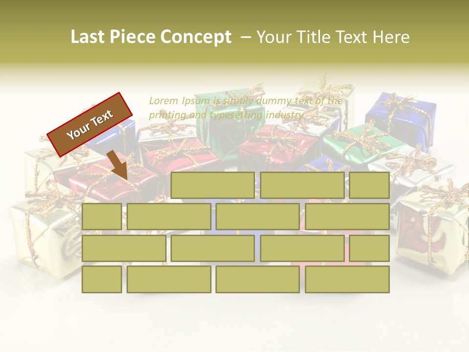 Box Congratulation Render PowerPoint Template