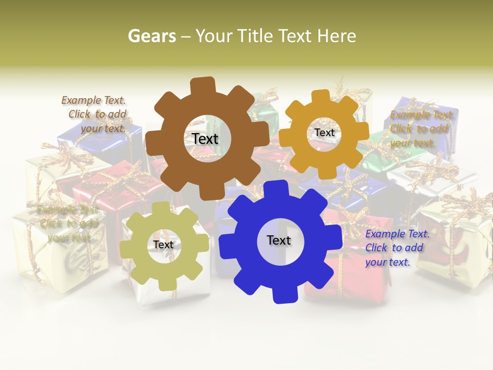 Box Congratulation Render PowerPoint Template