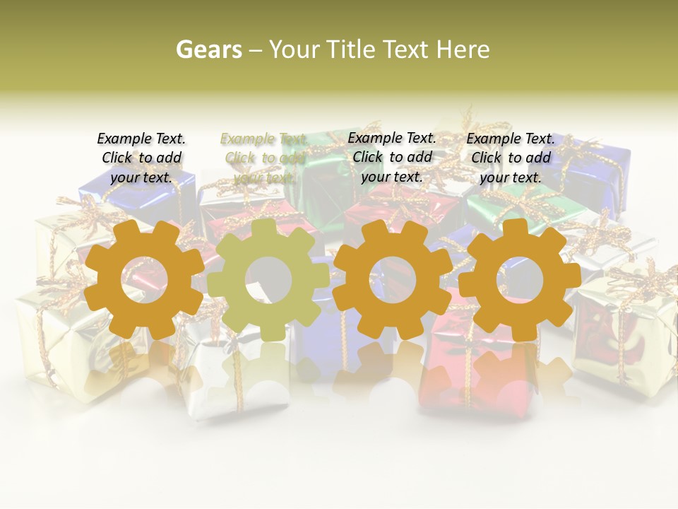 Box Congratulation Render PowerPoint Template