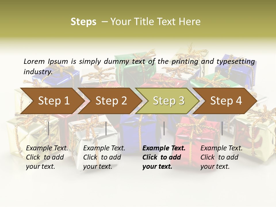 Box Congratulation Render PowerPoint Template