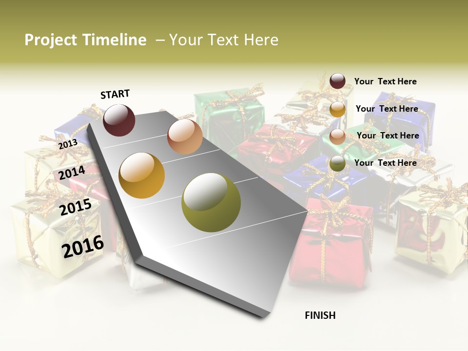 Box Congratulation Render PowerPoint Template