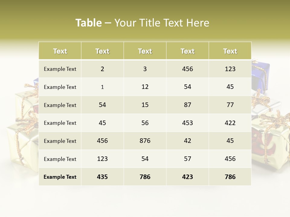 Box Congratulation Render PowerPoint Template