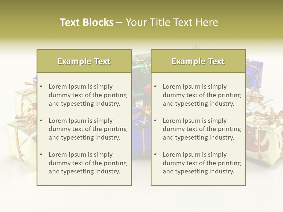 Box Congratulation Render PowerPoint Template