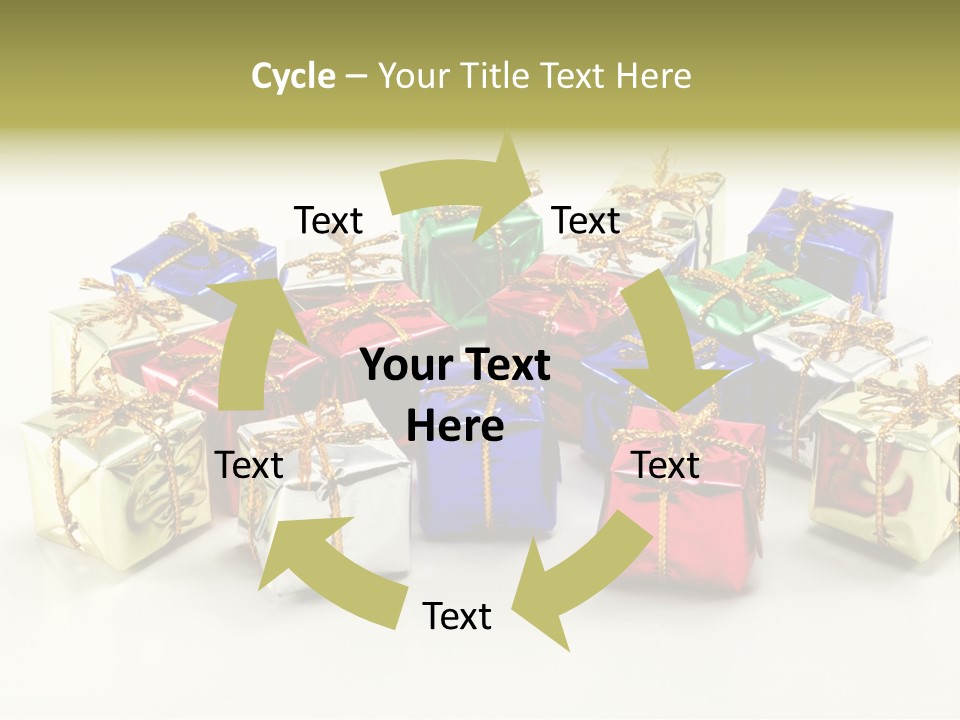 Box Congratulation Render PowerPoint Template