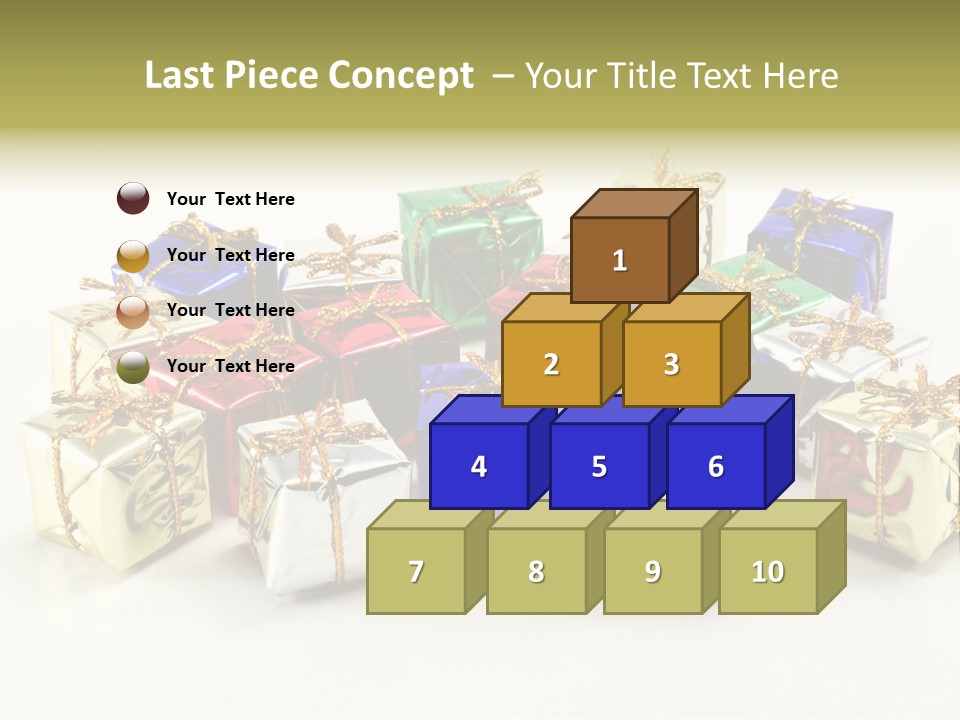 Box Congratulation Render PowerPoint Template