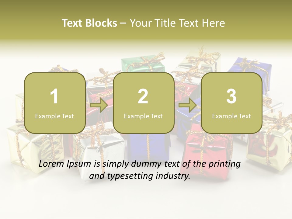 Box Congratulation Render PowerPoint Template