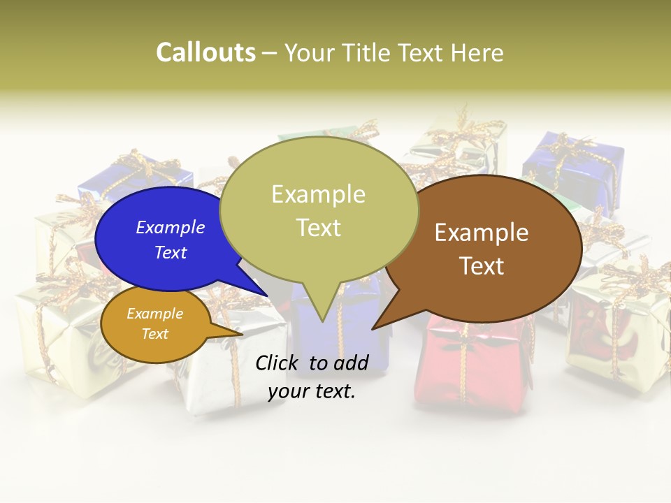 Box Congratulation Render PowerPoint Template
