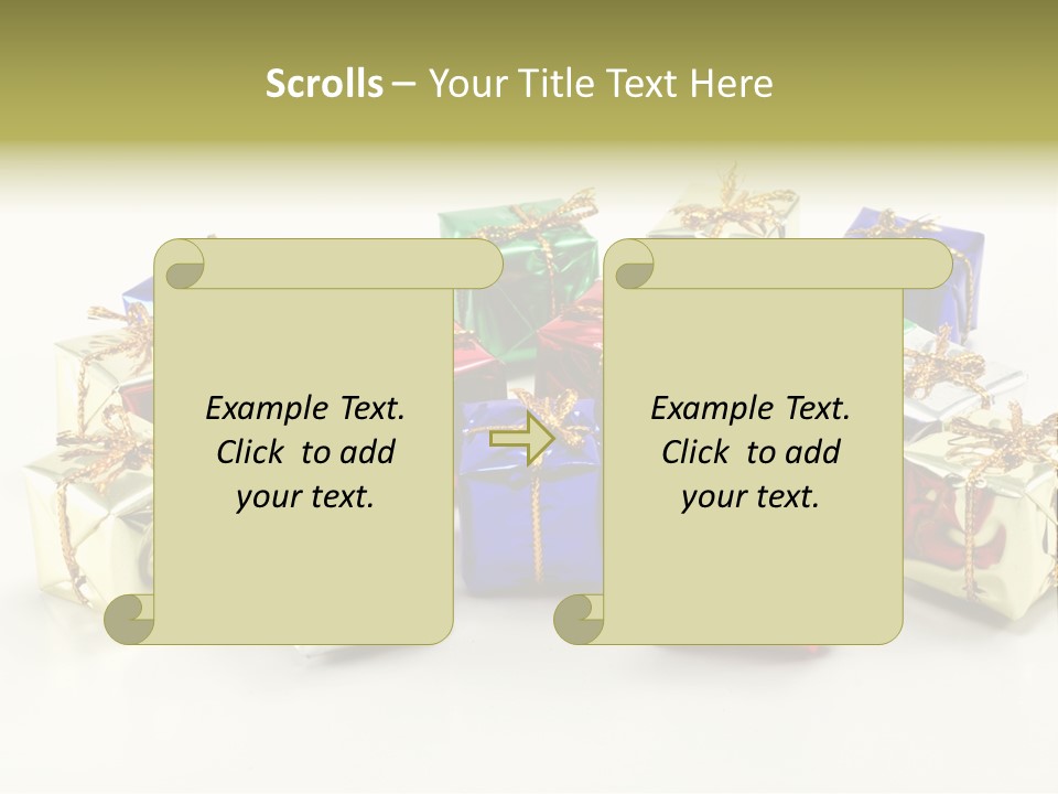 Box Congratulation Render PowerPoint Template