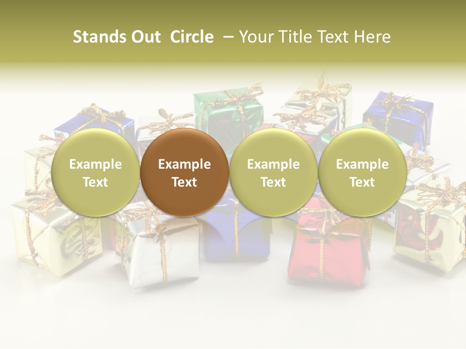 Box Congratulation Render PowerPoint Template