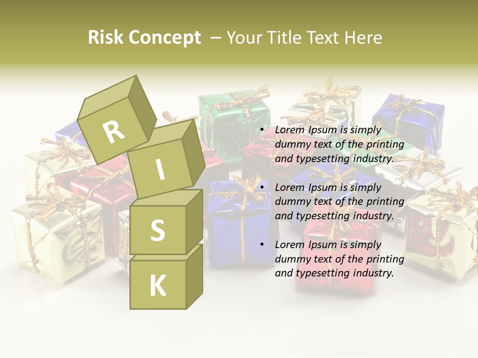 Box Congratulation Render PowerPoint Template