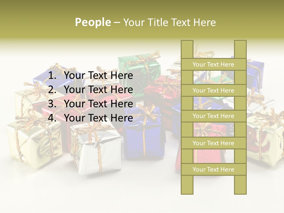 Box Congratulation Render PowerPoint Template
