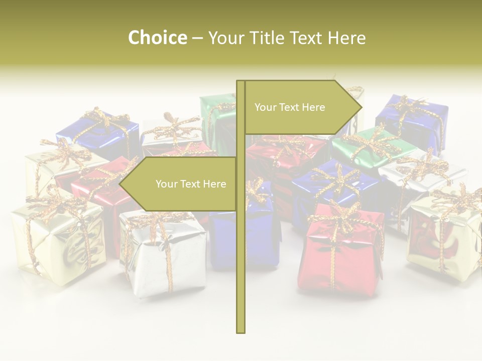 Box Congratulation Render PowerPoint Template