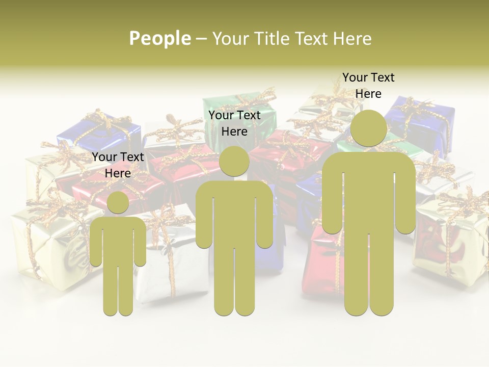 Box Congratulation Render PowerPoint Template