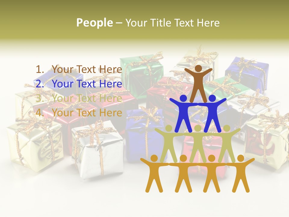 Box Congratulation Render PowerPoint Template