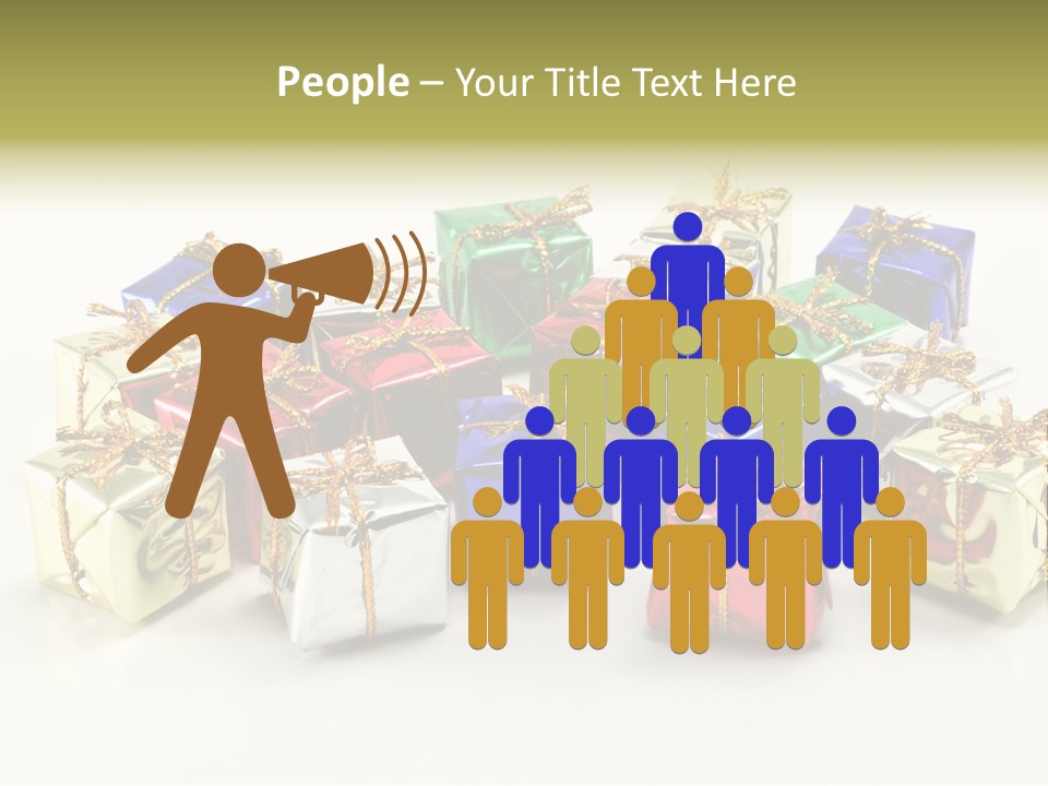 Box Congratulation Render PowerPoint Template