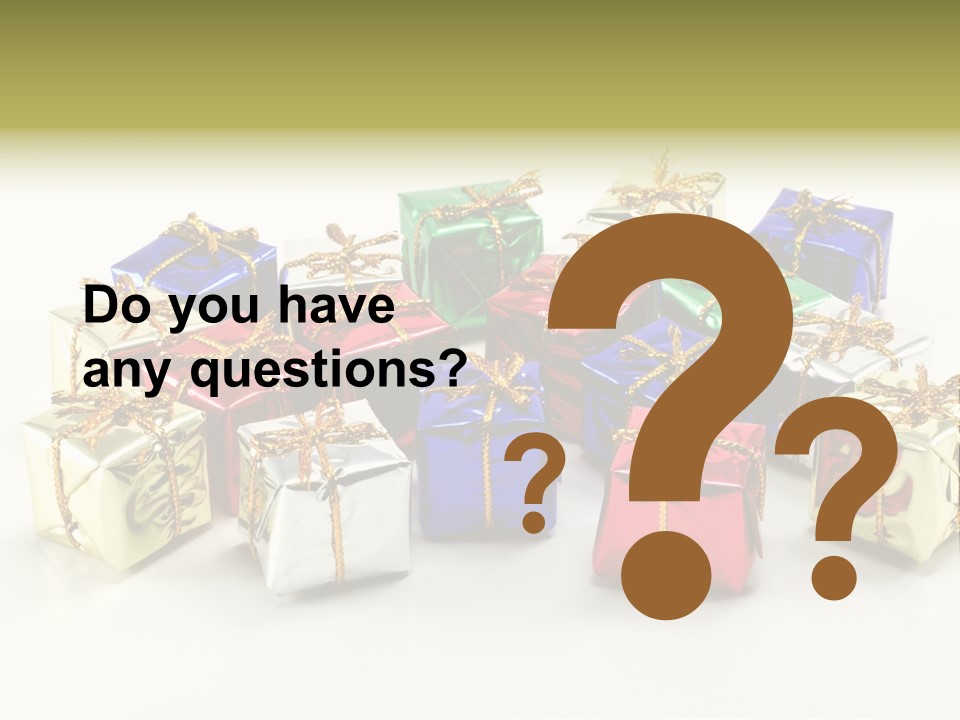 Box Congratulation Render PowerPoint Template