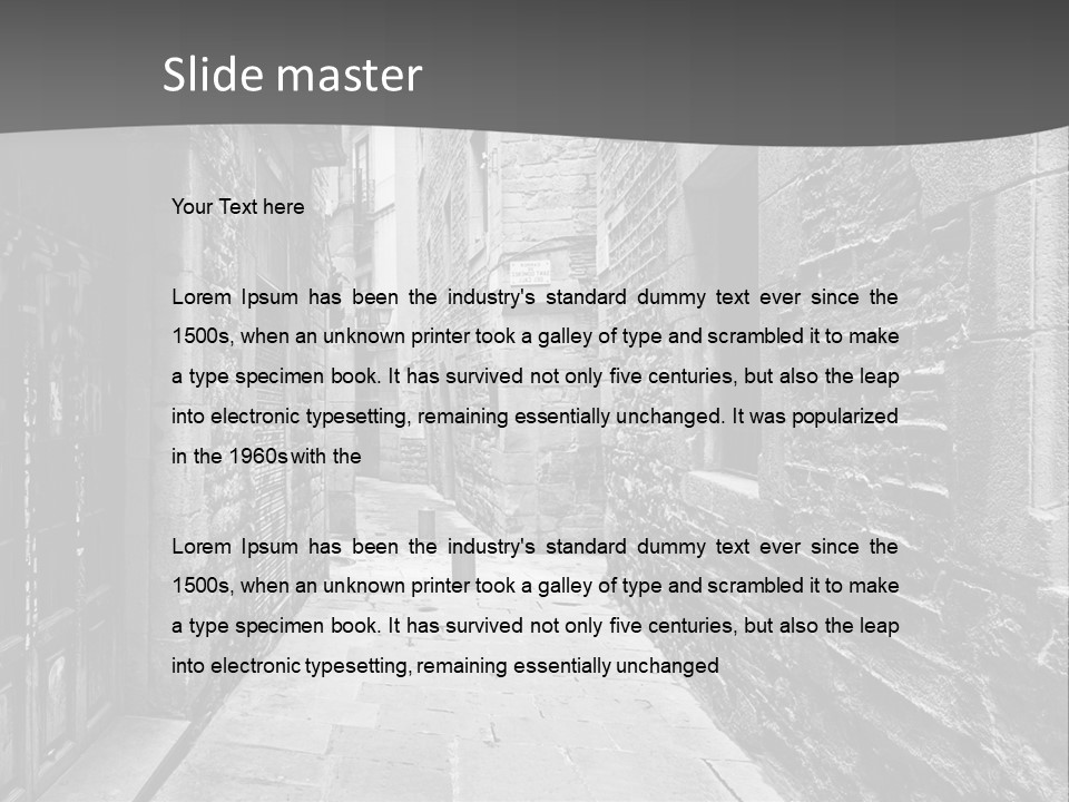 Street Spain Gothic PowerPoint Template