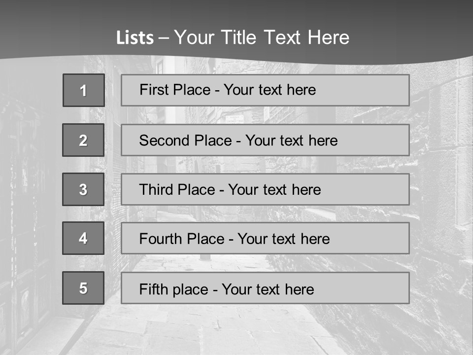 Street Spain Gothic PowerPoint Template