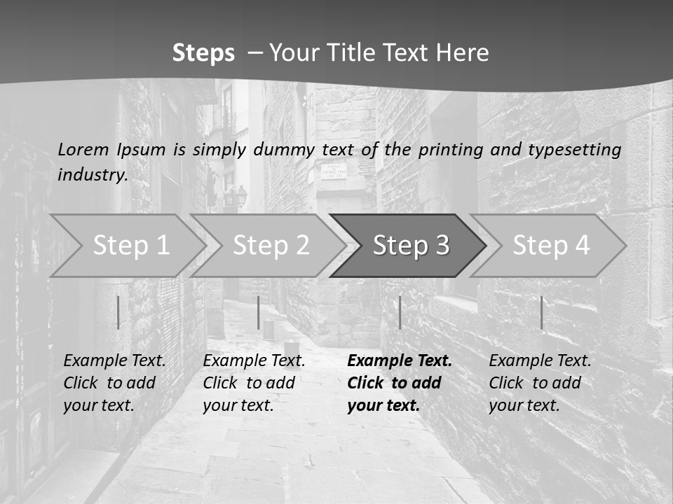 Street Spain Gothic PowerPoint Template