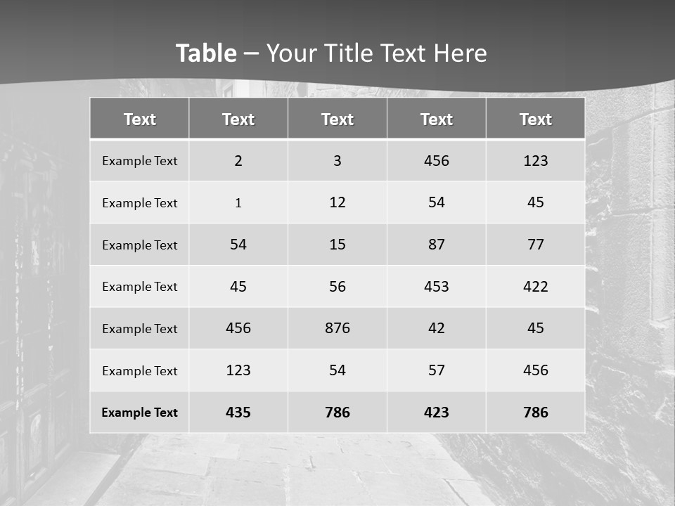 Street Spain Gothic PowerPoint Template