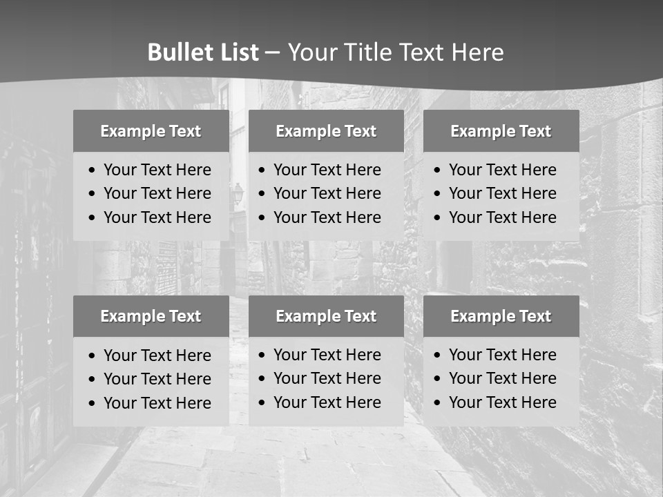 Street Spain Gothic PowerPoint Template