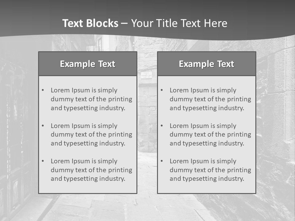 Street Spain Gothic PowerPoint Template