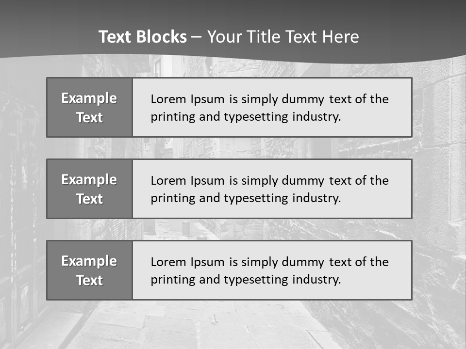 Street Spain Gothic PowerPoint Template