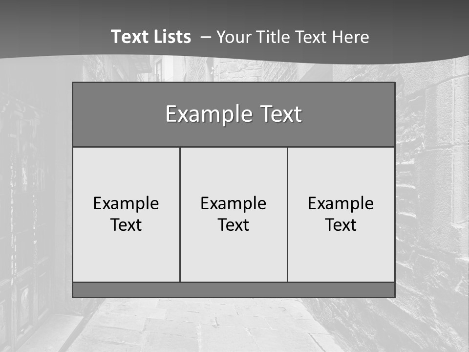 Street Spain Gothic PowerPoint Template